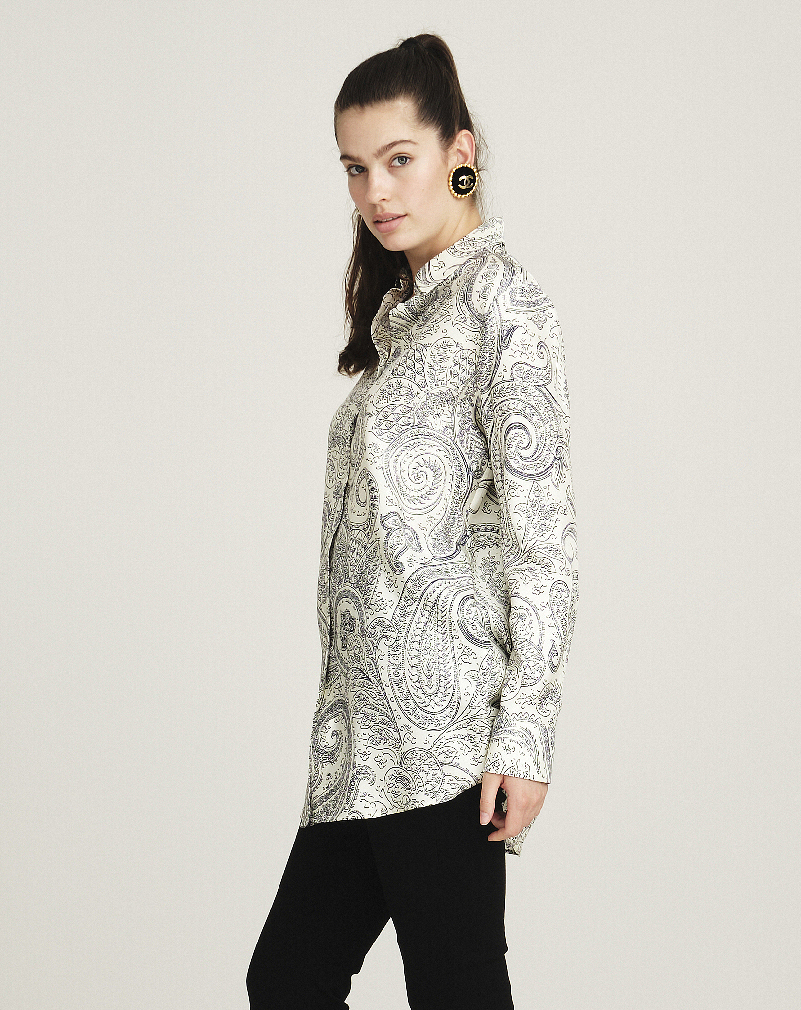 Etro - Paisley Print Silk Shirt IT42